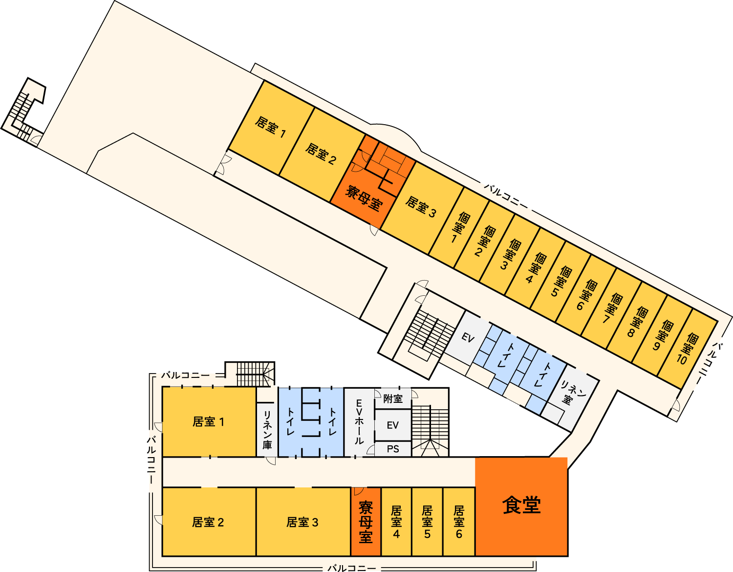 フロアマップ 本館3階（新館2階）