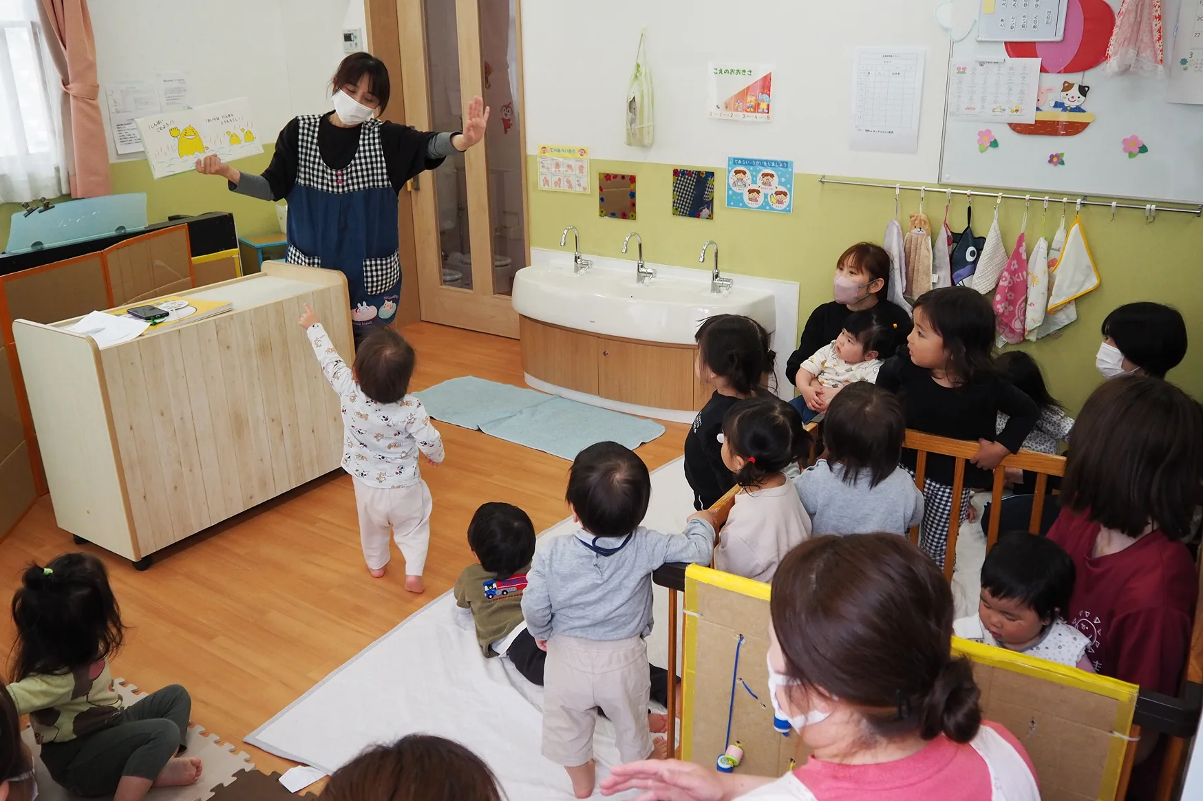 朝のあいさつ